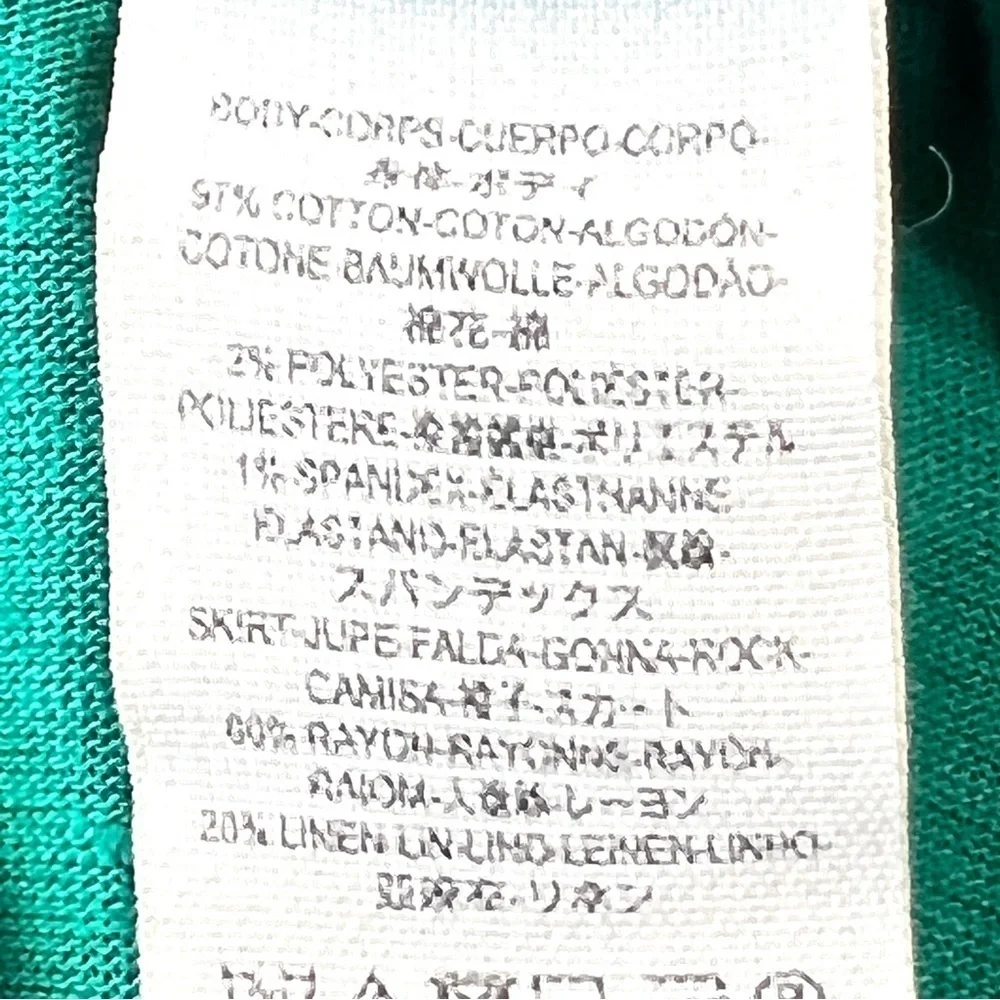 Free People Right On Time Vibrant Green Tiered Tunic Top Womens Small - Picture 14 of 15